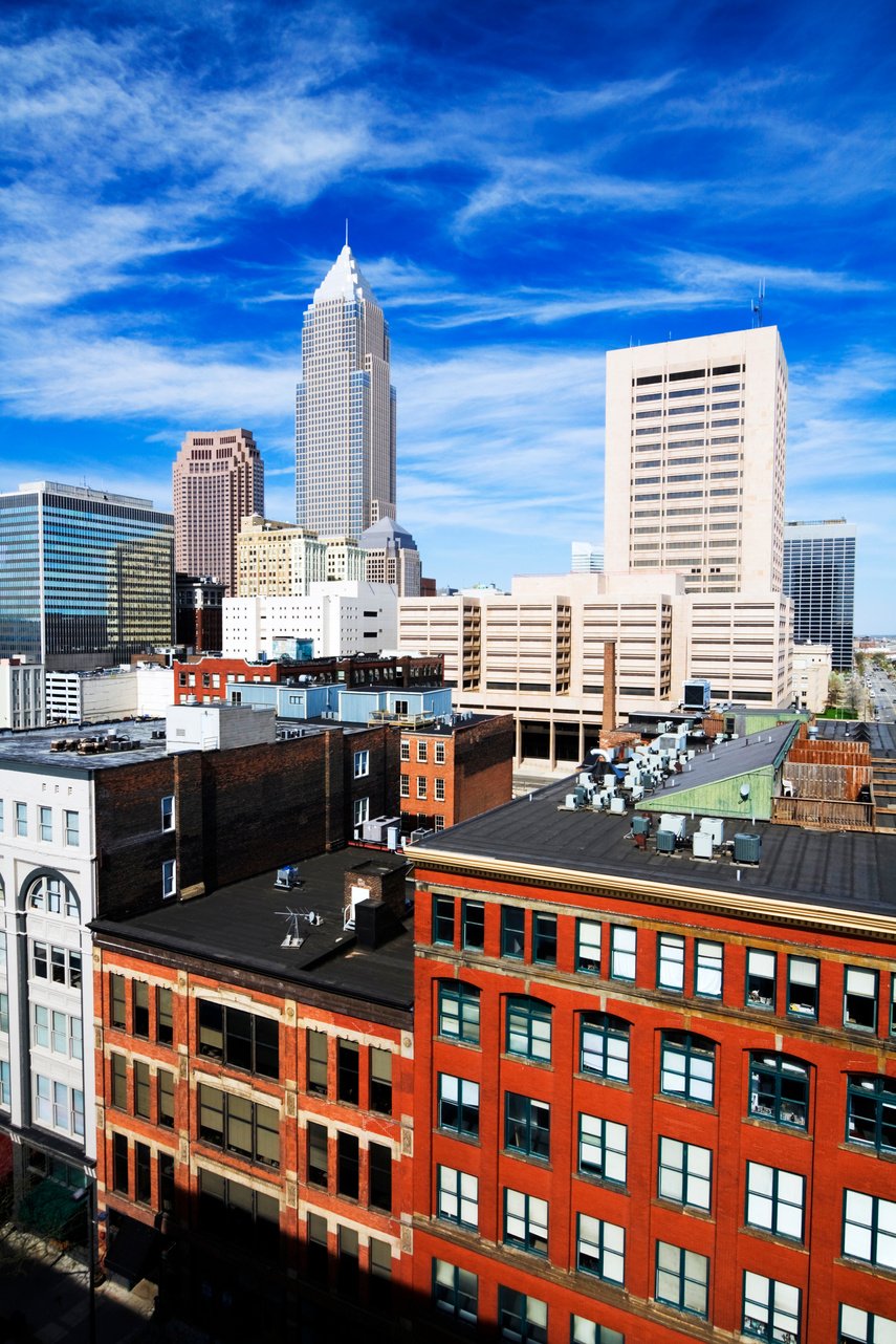 Skyscrapers In Downtown Cleveland